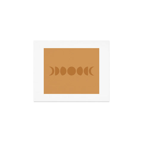 Colour Poems Minimal Moon Phases Camel Art Print