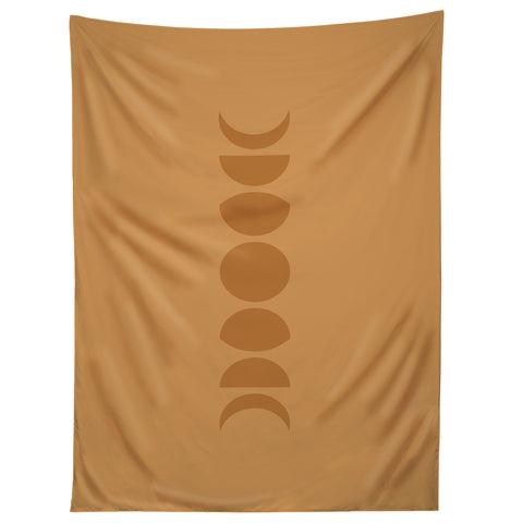 Colour Poems Minimal Moon Phases Camel Tapestry