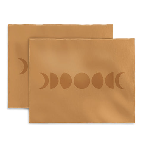 Colour Poems Minimal Moon Phases Camel Placemat