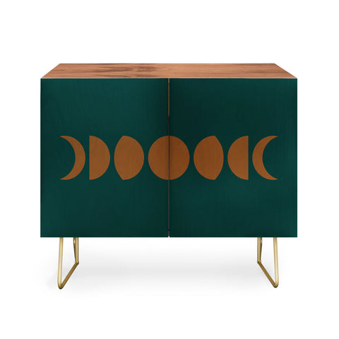 Colour Poems Minimal Moon Phases Green Credenza