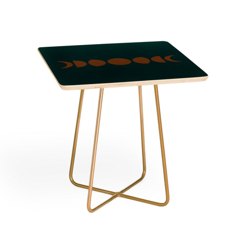 Colour Poems Minimal Moon Phases Green Side Table