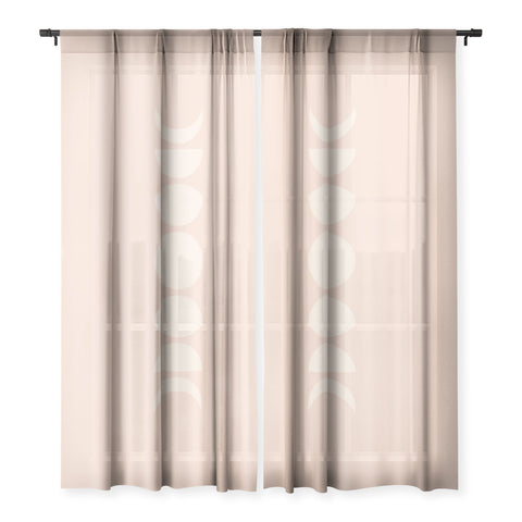 Colour Poems Minimal Moon Phases Light Pink Sheer Non Repeat