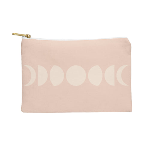 Colour Poems Minimal Moon Phases Light Pink Pouch