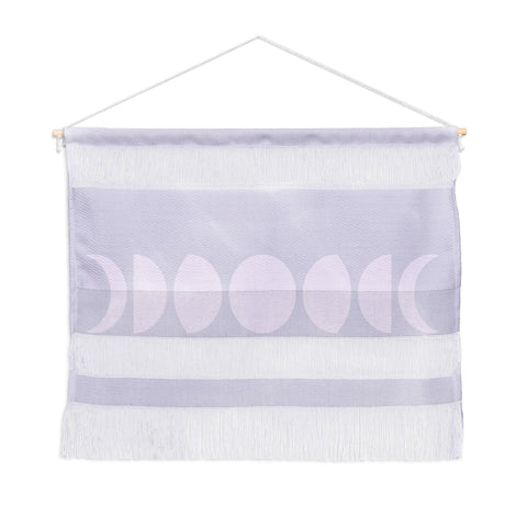 Colour Poems Minimal Moon Phases Lilac Wall Hanging Landscape
