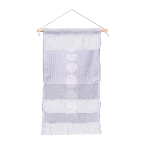 Colour Poems Minimal Moon Phases Lilac Wall Hanging Portrait