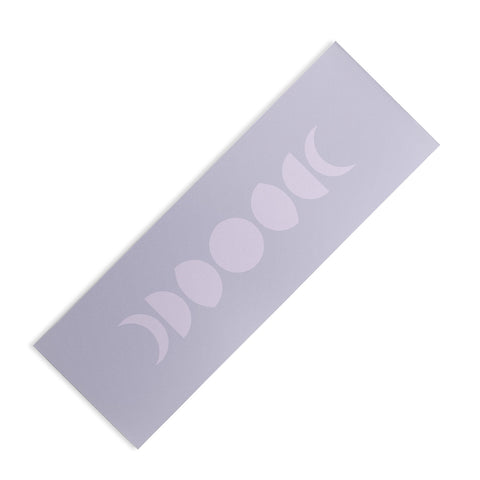 Colour Poems Minimal Moon Phases Lilac Yoga Mat