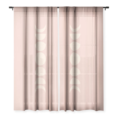 Colour Poems Minimal Moon Phases Rose Sheer Non Repeat