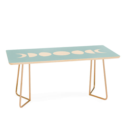 Colour Poems Minimal Moon Phases Sage Coffee Table