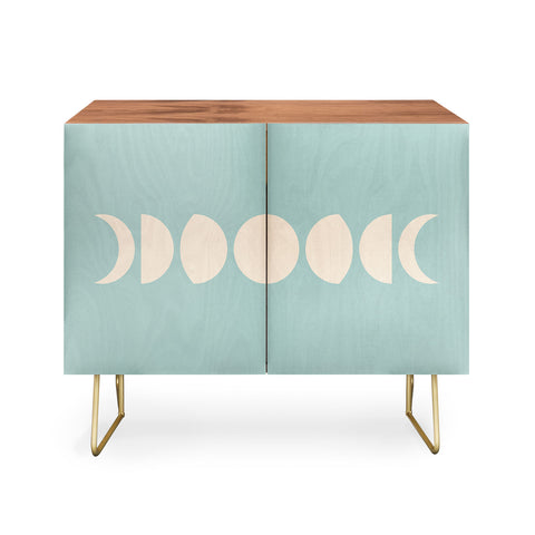 Colour Poems Minimal Moon Phases Sage Credenza