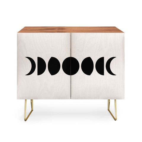 Colour Poems Minimal Moon Phases White Credenza
