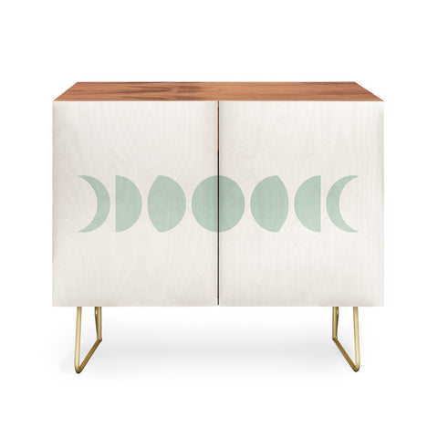 Colour Poems Minimal Moon Phases White Sage Credenza