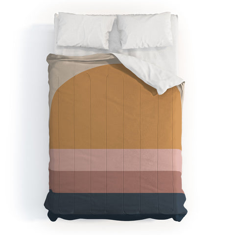 Colour Poems Minimal Retro Sunset Comforter