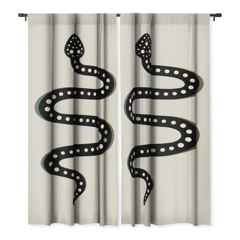 Colour Poems Minimal Snake Black Blackout Non Repeat