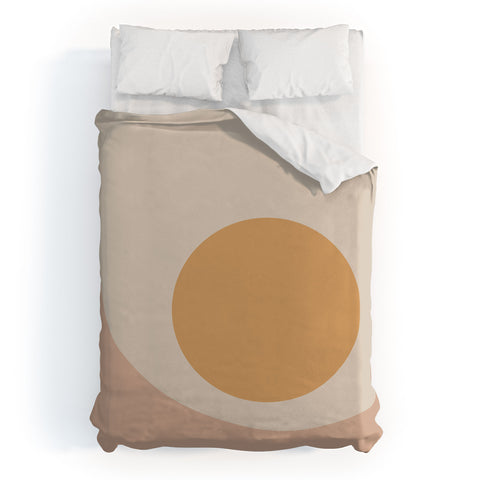 Colour Poems Minimal Sunrise Duvet Cover