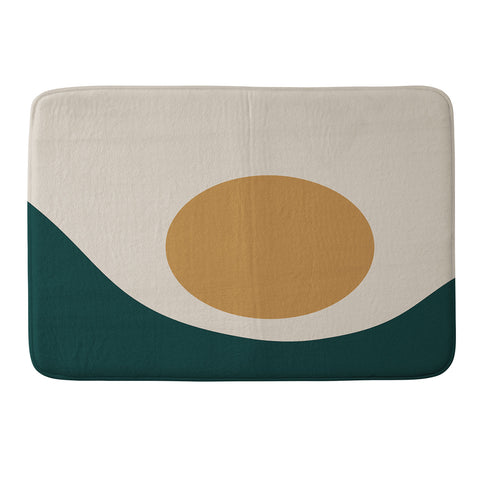 Colour Poems Minimal Sunrise II Memory Foam Bath Mat