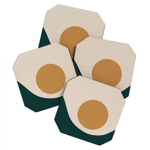 Colour Poems Minimal Sunrise II Coaster Set