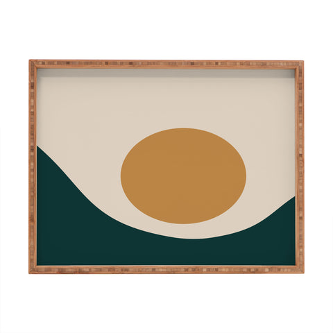 Colour Poems Minimal Sunrise II Rectangular Tray