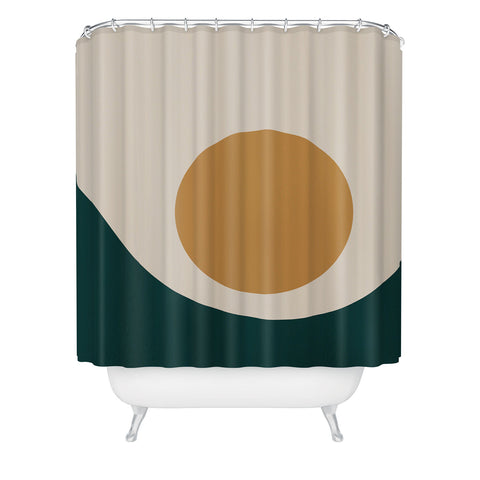 Colour Poems Minimal Sunrise II Shower Curtain