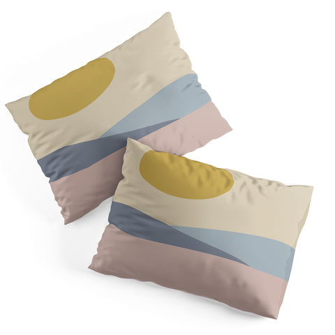Colour Poems Minimal Sunrise Landscape III Pillow Shams