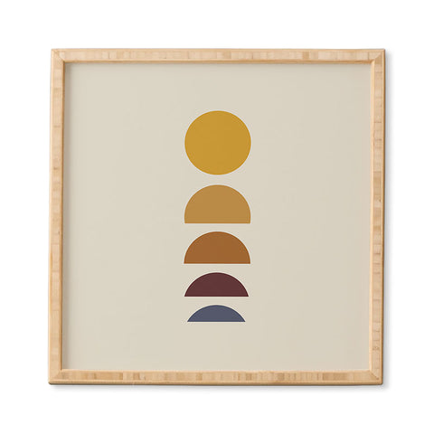 Colour Poems Minimal Sunrise Sunset I Framed Wall Art