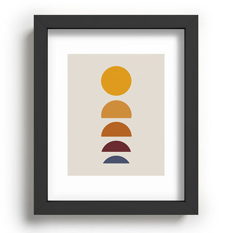 Colour Poems Minimal Sunrise Sunset I Recessed Framing Rectangle