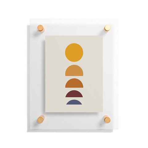 Colour Poems Minimal Sunrise Sunset I Floating Acrylic Print