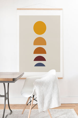 Colour Poems Minimal Sunrise Sunset I Art Print And Hanger