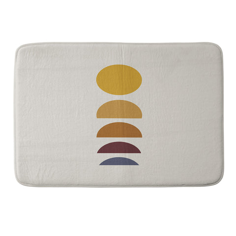 Colour Poems Minimal Sunrise Sunset I Memory Foam Bath Mat