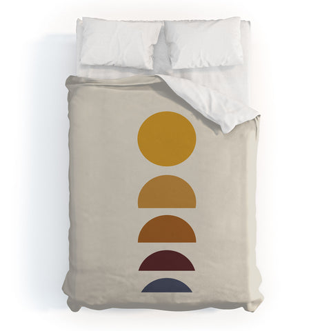 Colour Poems Minimal Sunrise Sunset I Duvet Cover