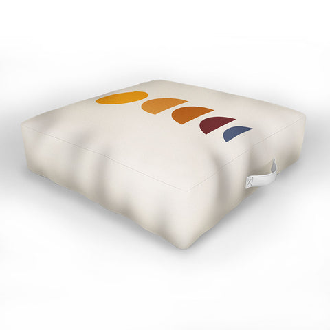 Colour Poems Minimal Sunrise Sunset I Outdoor Floor Cushion