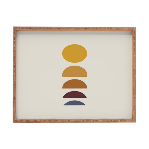 Colour Poems Minimal Sunrise Sunset I Rectangular Tray