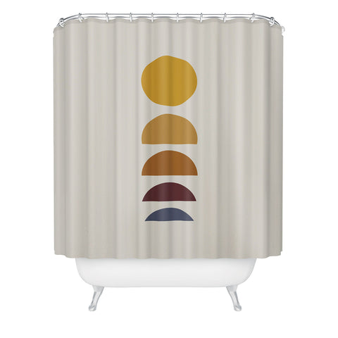 Colour Poems Minimal Sunrise Sunset I Shower Curtain
