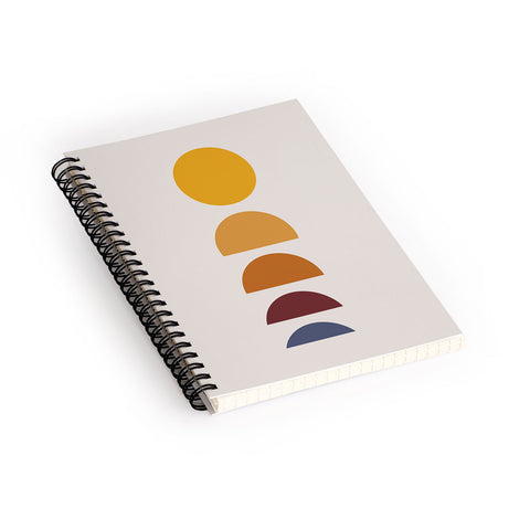 Colour Poems Minimal Sunrise Sunset I Spiral Notebook
