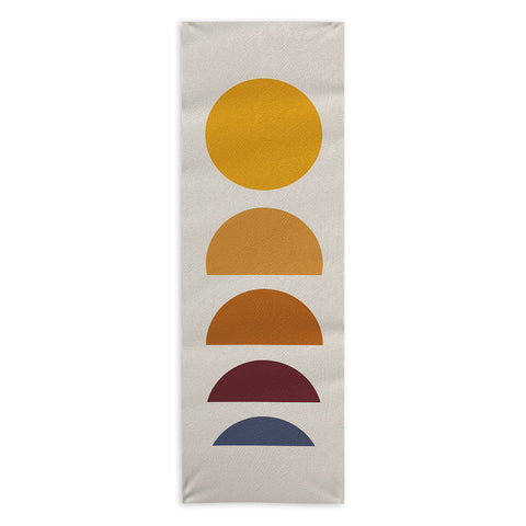 Colour Poems Minimal Sunrise Sunset I Yoga Towel