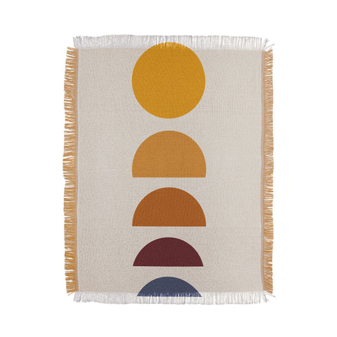 Colour Poems Minimal Sunrise Sunset I Throw Blanket