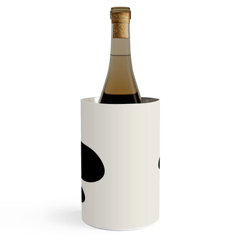 Colour Poems Minimal Tropical Plant Black Wine Chiller