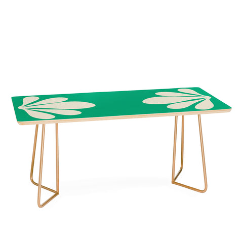 Colour Poems Minimal Tropical Plant Green Coffee Table