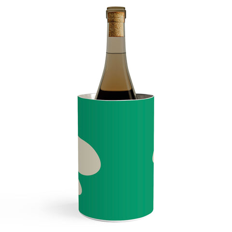 Colour Poems Minimal Tropical Plant Green Wine Chiller
