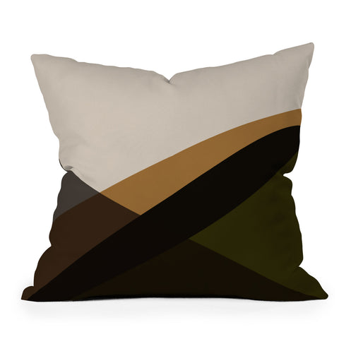 Colour Poems Minimal Waves Natural Throw Pillow