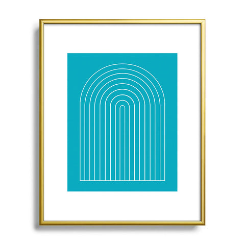 Colour Poems Minimalist Arch Metal Framed Art Print