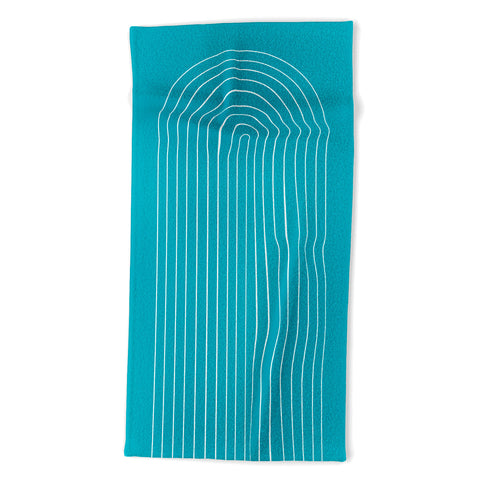 Colour Poems Minimalist Arch Beach Towel