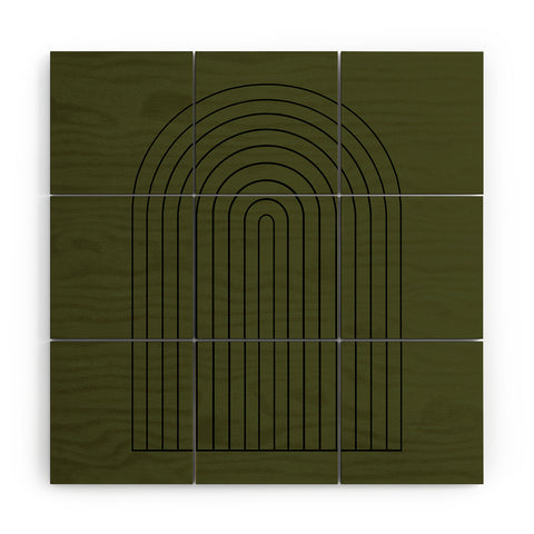 Colour Poems Minimalist Arch XI Wood Wall Mural