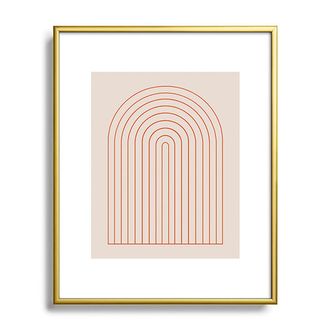 Colour Poems Minimalist Arch XV Metal Framed Art Print