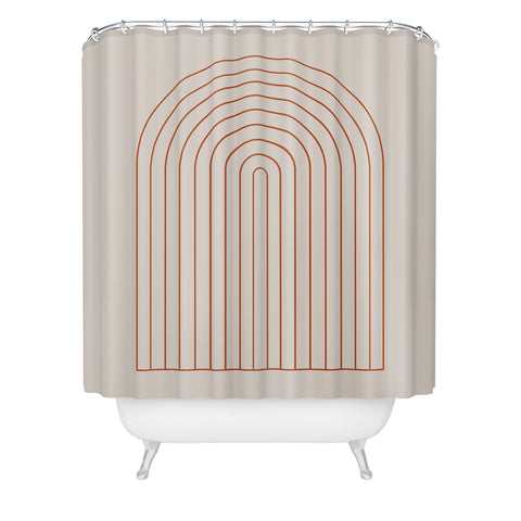 Colour Poems Minimalist Arch XV Shower Curtain