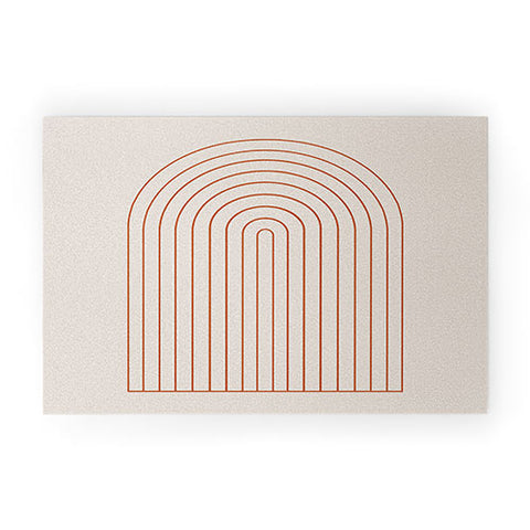 Colour Poems Minimalist Arch XV Welcome Mat