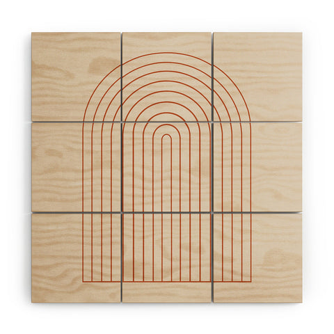 Colour Poems Minimalist Arch XV Wood Wall Mural