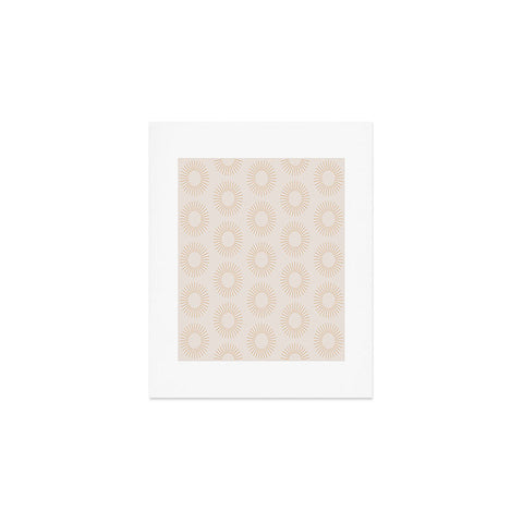 Colour Poems Minimalist Sunray Pattern XIV Art Print