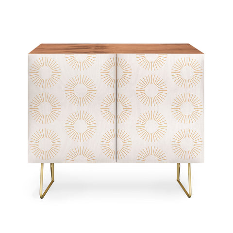 Colour Poems Minimalist Sunray Pattern XIV Credenza
