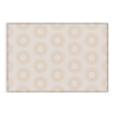 Colour Poems Minimalist Sunray Pattern XIV Outdoor Rug