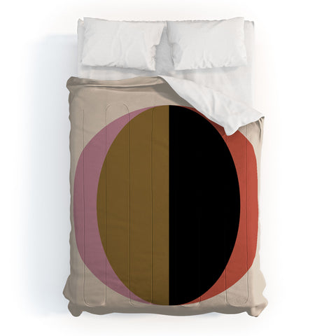 Colour Poems Mod Circle Abstract Comforter
